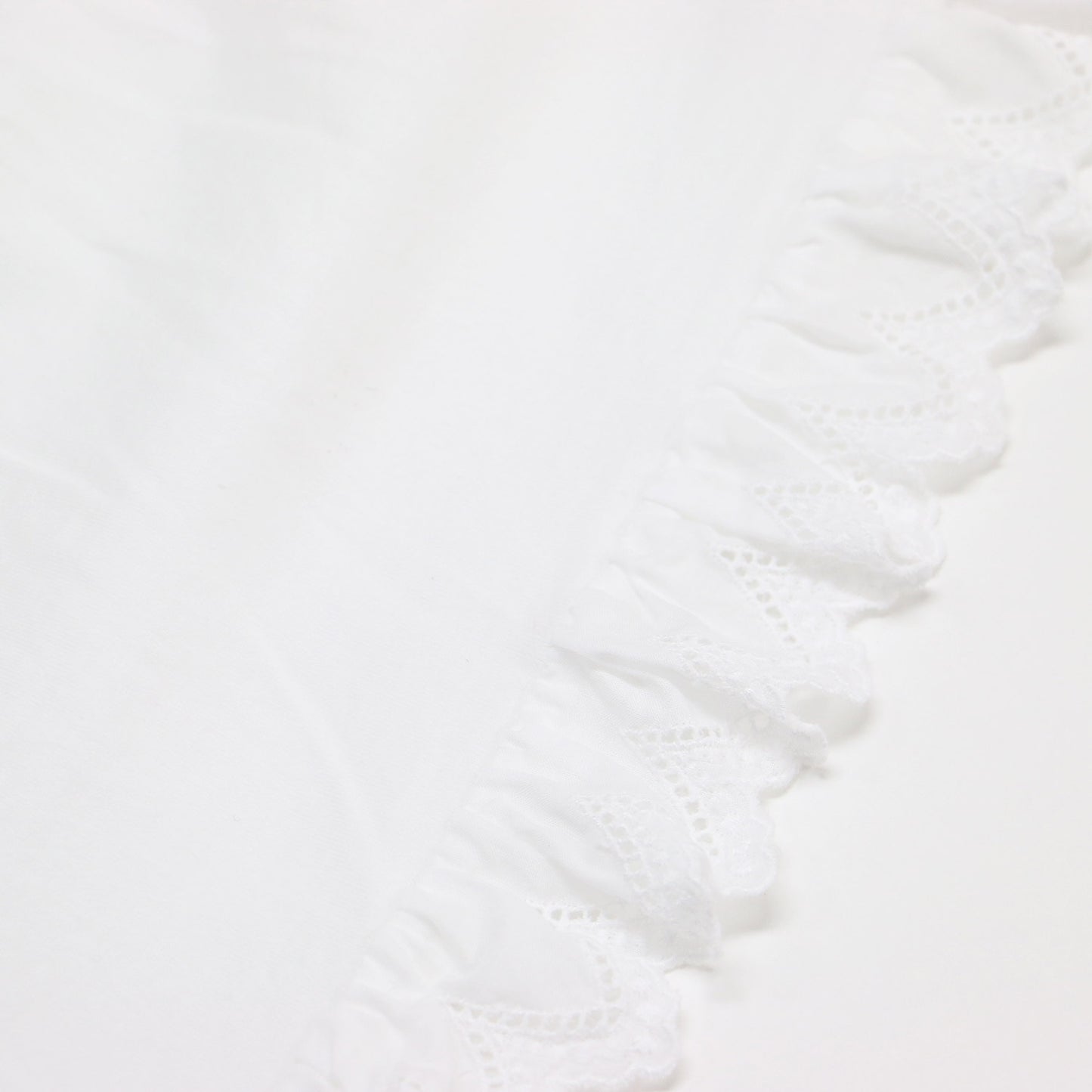 コットン レース スリーブレス トップス / cotton × lace sleeveless tops カットソー クルーネック ノースリーブ
