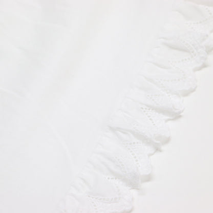 コットン レース スリーブレス トップス / cotton × lace sleeveless tops カットソー クルーネック ノースリーブ