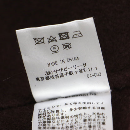 ×TEN メルトンシャツコート / ジャケット 長袖 ステンカラー オーバーサイズ ラウンドヘム ウール