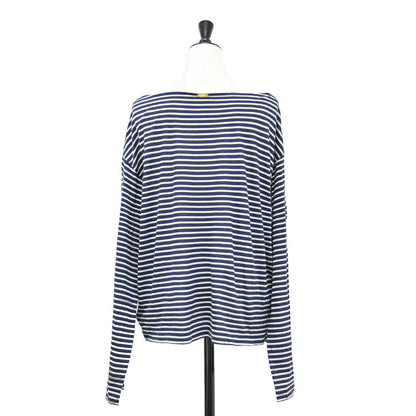 24春夏 Sheer ボーダー プルオーバー / カットソー ロンT Tシャツ 長袖 シアー コットン