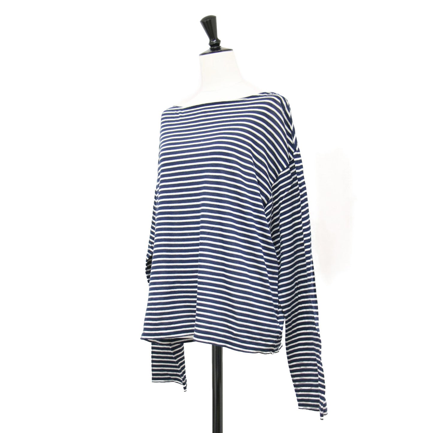 24春夏 Sheer ボーダー プルオーバー / カットソー ロンT Tシャツ 長袖 シアー コットン
