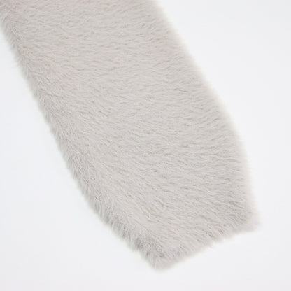 24秋冬 フェザーヤーン 2WAY カーディガン / ニット 長袖 クルーネック スナップボタン ドロップショルダー