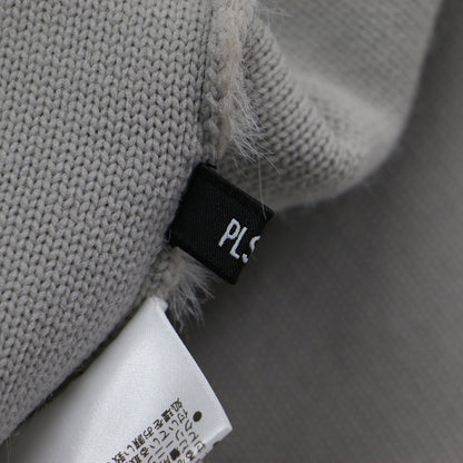 24秋冬 フェザーヤーン 2WAY カーディガン / ニット 長袖 クルーネック スナップボタン ドロップショルダー