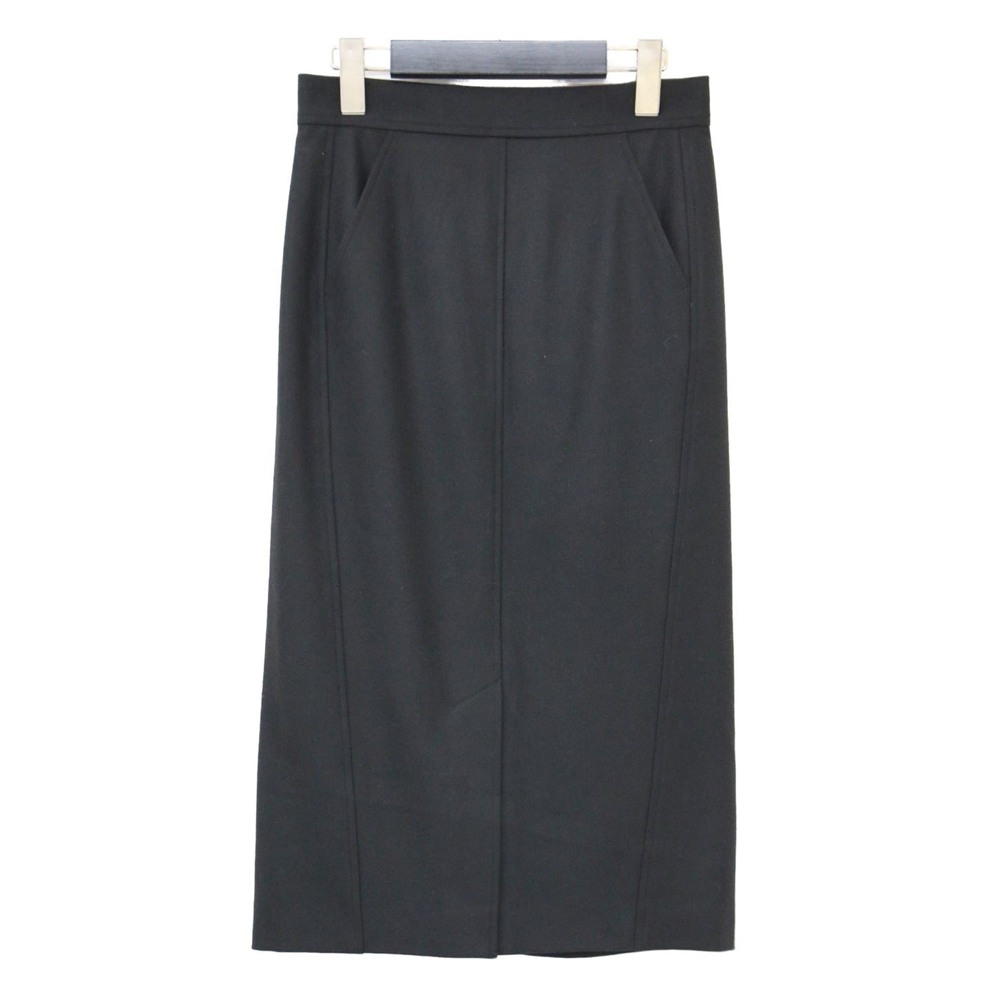 フロントスリット タイト スカート / ペンシルスカート ミモレ丈 ストレッチ