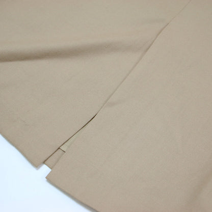 サキソニー ハイウエスト スカート / タイトスカート ミモレ丈 スリット タック ウール