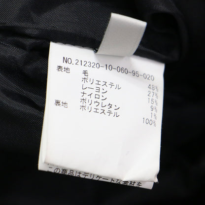 23秋冬 ツイード ステンカラー ジャケット / フォーマル 長袖 フラップポケット メタルボタン ウール