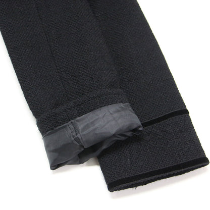 23秋冬 ツイード ステンカラー ジャケット / フォーマル 長袖 フラップポケット メタルボタン ウール