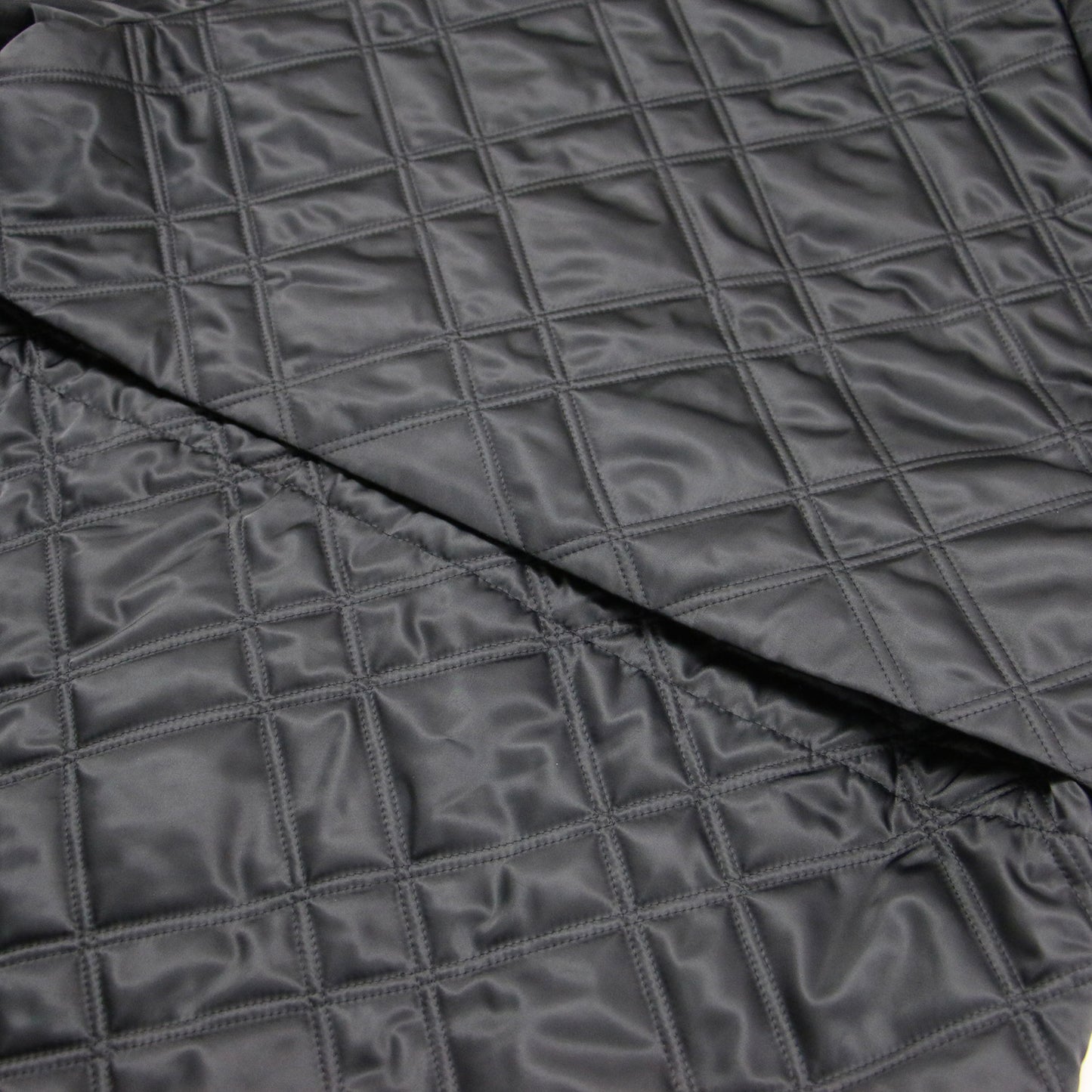 24秋冬 サテンタフタ キルティング コート / ジャケット 長袖 テーラード バイアスチェック柄 ドローストリング