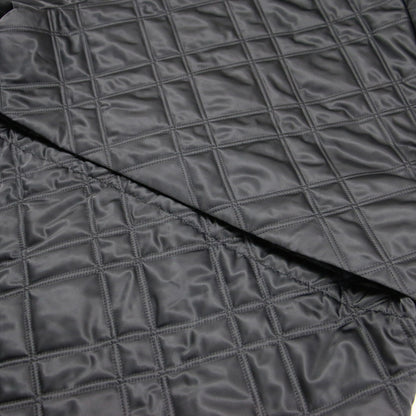 24秋冬 サテンタフタ キルティング コート / ジャケット 長袖 テーラード バイアスチェック柄 ドローストリング