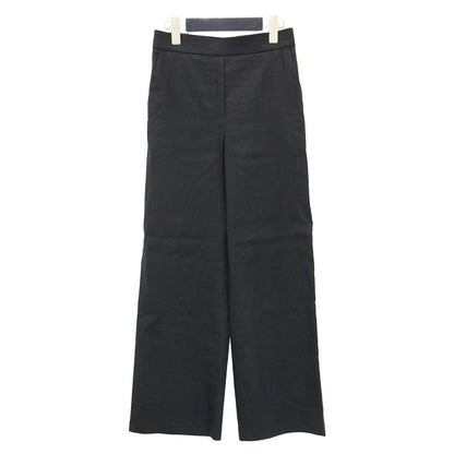 24春夏 ワイド ストレート パンツ / Crisp Linen Zena プルオン ウエストゴム リネン