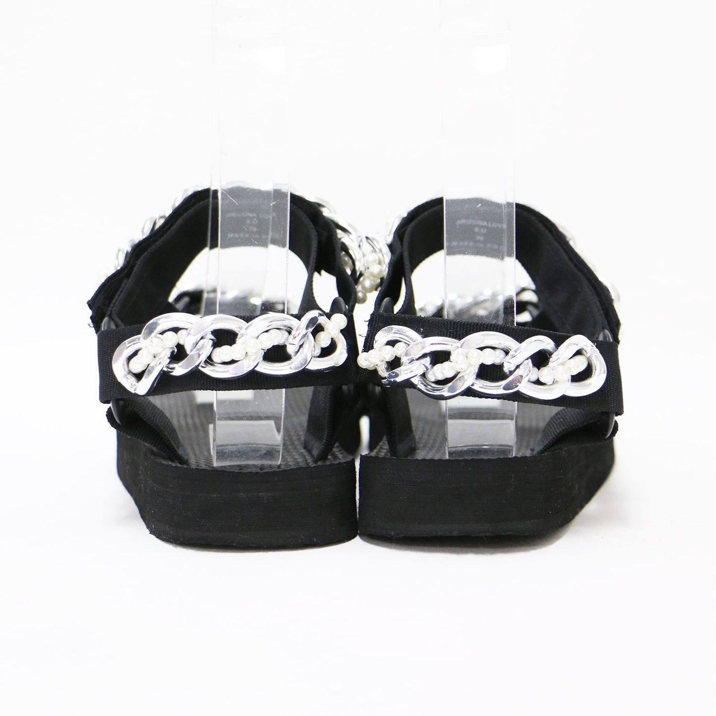 チェーン パール スポーツサンダル / マジックテープ ベルクロ