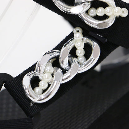 チェーン パール スポーツサンダル / マジックテープ ベルクロ