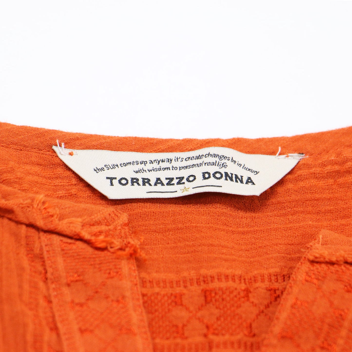 エンブロイダリー ブラウス / 長袖 Vネック 刺繍 コットン レーヨン