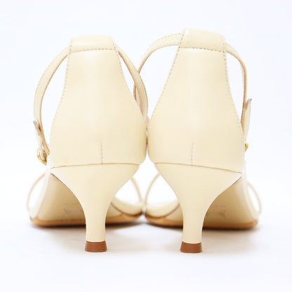 ストラップ ヒール サンダル / ワンストラップ レザー