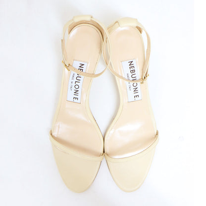 ストラップ ヒール サンダル / ワンストラップ レザー