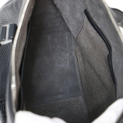 ピアーチェ レザー ハンドバッグ / ショルダーバッグ 2WAY ロゴ シュリンク シボ 本革 牛革