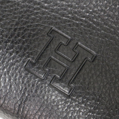 ピアーチェ レザー ハンドバッグ / ショルダーバッグ 2WAY ロゴ シュリンク シボ 本革 牛革