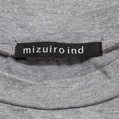 ロールスリーブ ワイドシルエット Tシャツ ワンピース / ロング丈 半袖 コクーンシルエット コットン