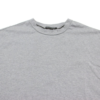 ロールスリーブ ワイドシルエット Tシャツ ワンピース / ロング丈 半袖 コクーンシルエット コットン