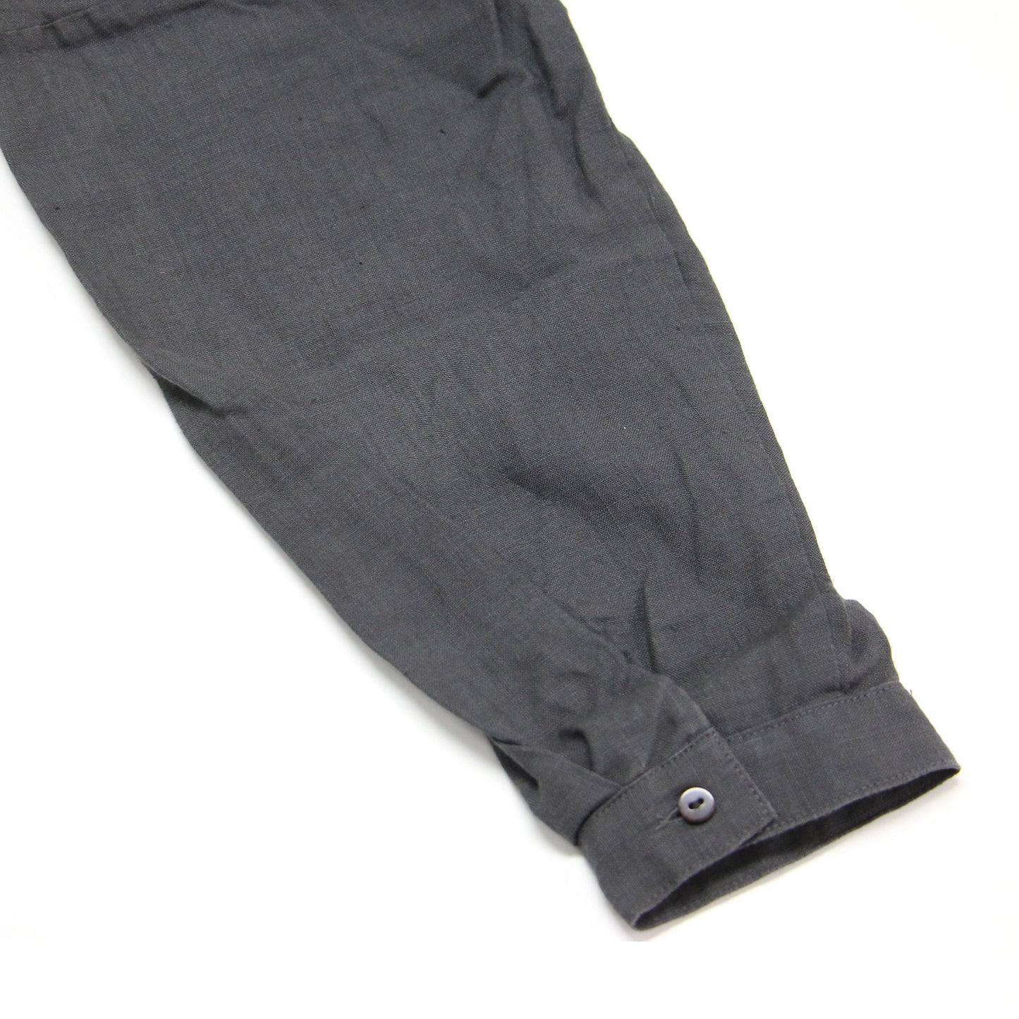 22春夏 シャトルリネン バンドカラー ワイド ワンピース / シャツワンピース ミディ丈 長袖 オーバーサイズ