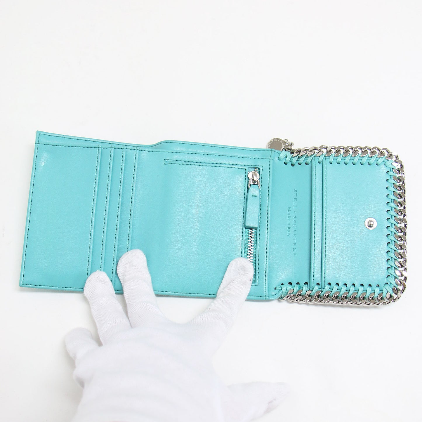 ファラベラ 三つ折り 財布 431000 WP0086 / エコレザー チェーン ミニ ウォレット Falabella