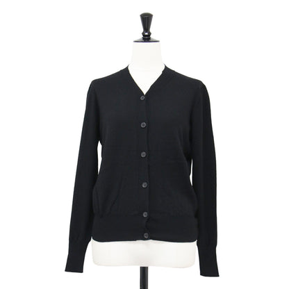 ハイゲージ ロングスリーブ カーディガン / ニット Vネック コンパクト ウール