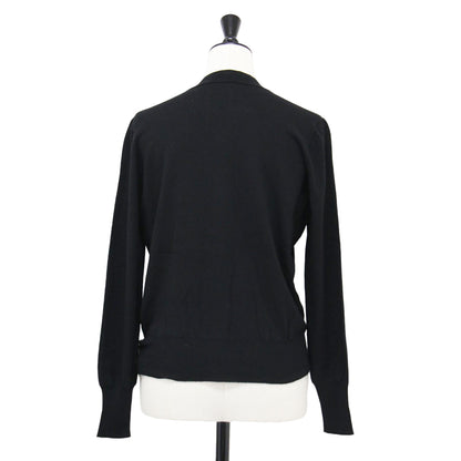 ハイゲージ ロングスリーブ カーディガン / ニット Vネック コンパクト ウール