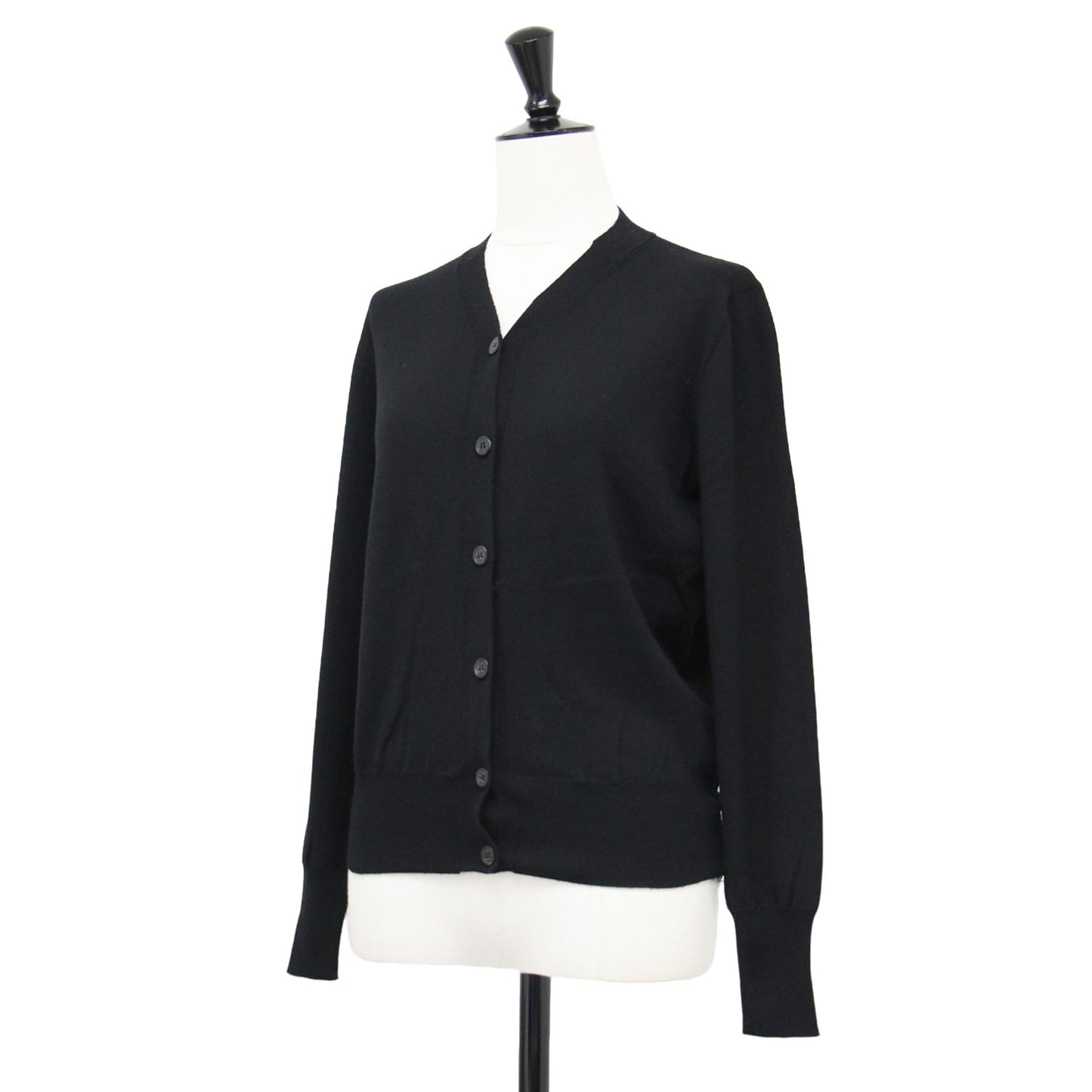 ハイゲージ ロングスリーブ カーディガン / ニット Vネック コンパクト ウール