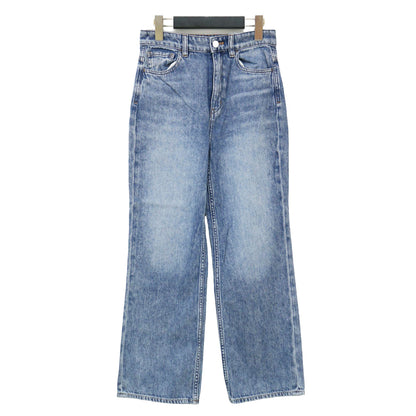 24春夏 ストレート クロップド デニム パンツ / DRAPE DENIM HW ST JEAN ハイウエスト コットン ウォッシャブル