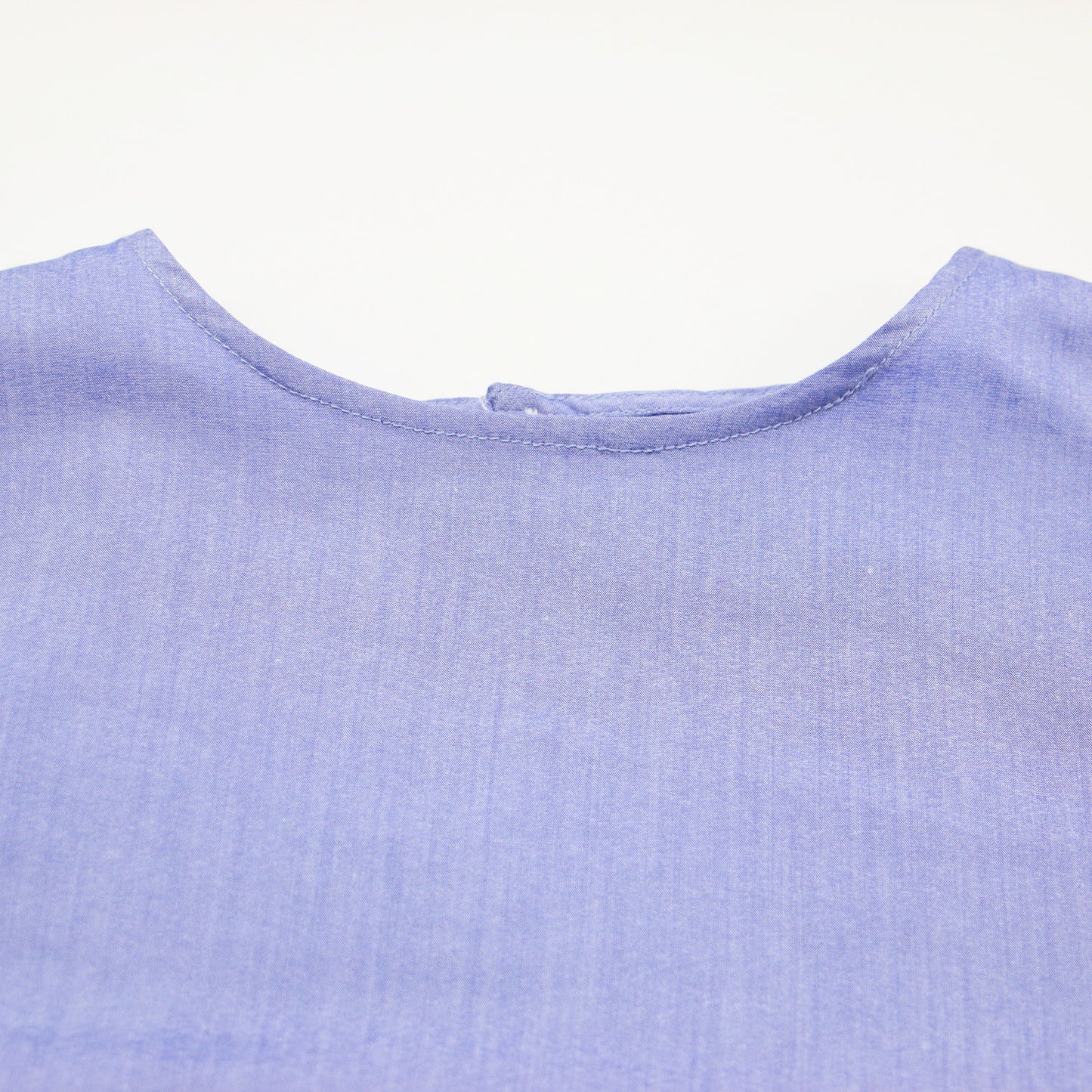 25春夏 レイヤード プルオーバー ブラウス / 長袖 ラウンドヘム ストレッチ レーヨン