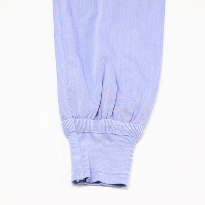 25春夏 レイヤード プルオーバー ブラウス / 長袖 ラウンドヘム ストレッチ レーヨン