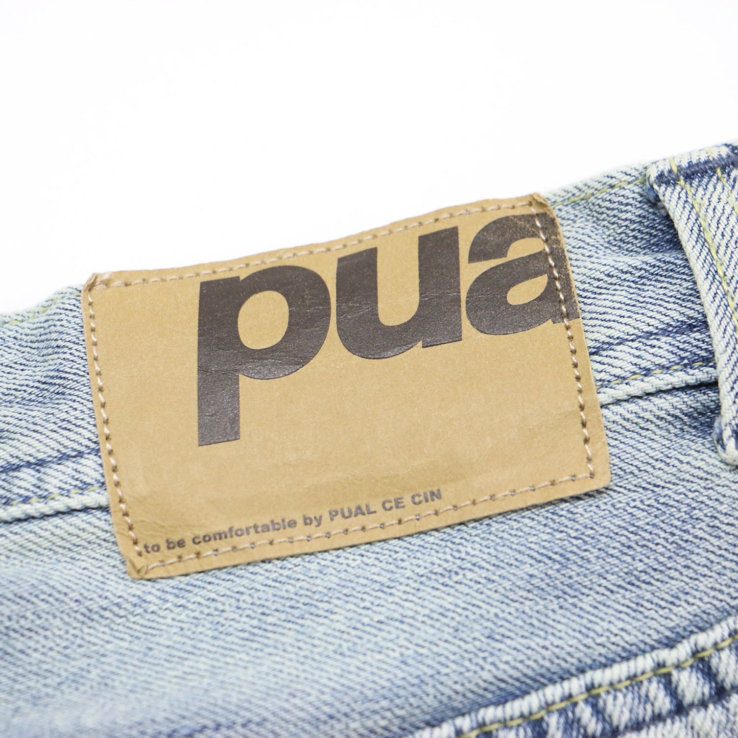 25春夏 タテ ストレッチ 足長 デニム パンツ / セミワイド ストレート フリンジ コットン