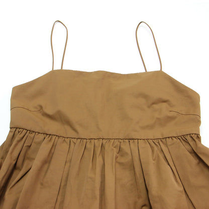 24春夏 コットン ナイロン バックホール キャミソール / フレア ギャザー ウォッシャブル