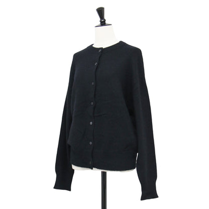 24秋冬 ラクーン シャギー 2WAY カーディガン / ニット 長袖 クルーネック オーバーサイズ ウール