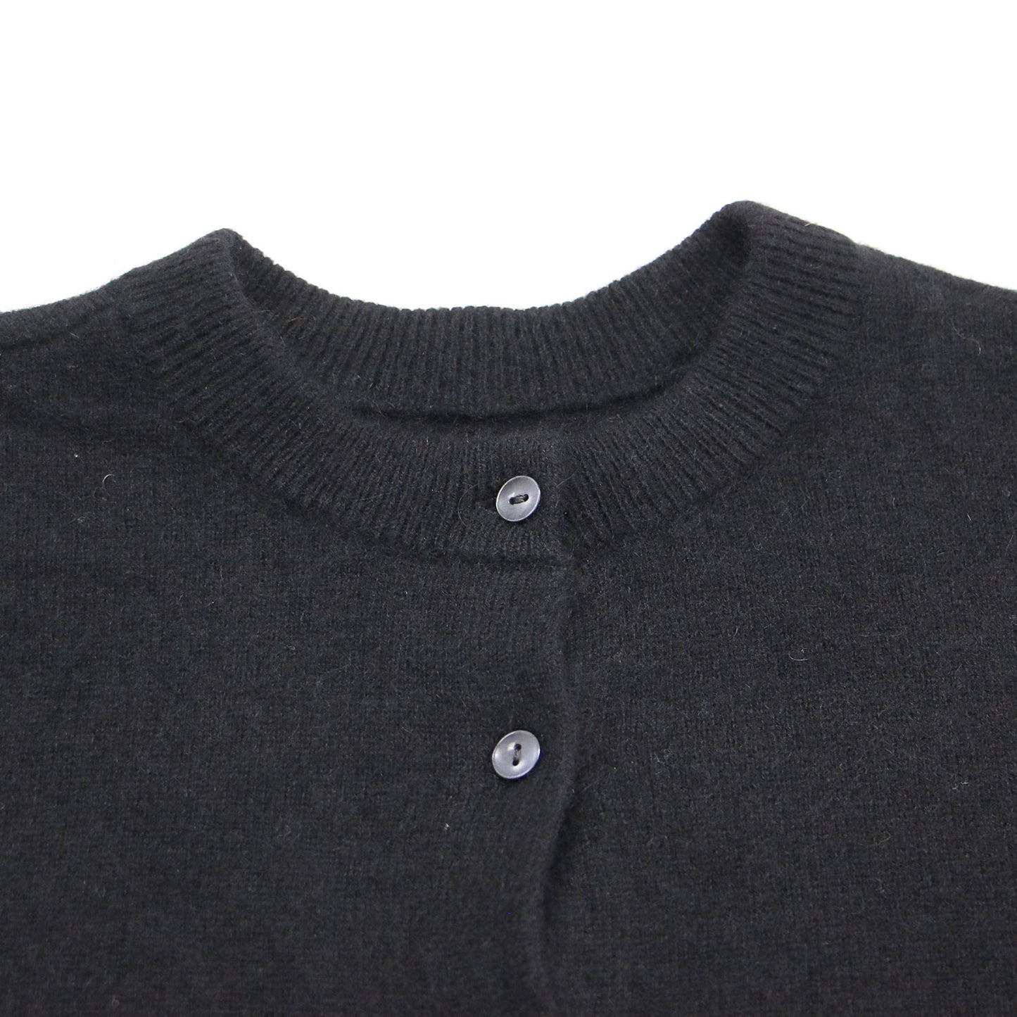 24秋冬 ラクーン シャギー 2WAY カーディガン / ニット 長袖 クルーネック オーバーサイズ ウール