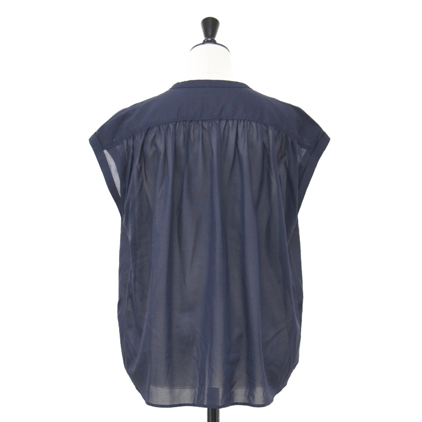 タック ギャザー ブラウス / SANDER SHIRLEY フレンチスリーブ ゴム コットン