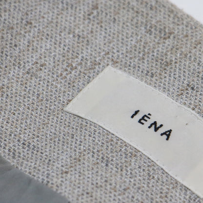 リネンライク ツイード ジレ / ベスト ミドル丈 Vネック