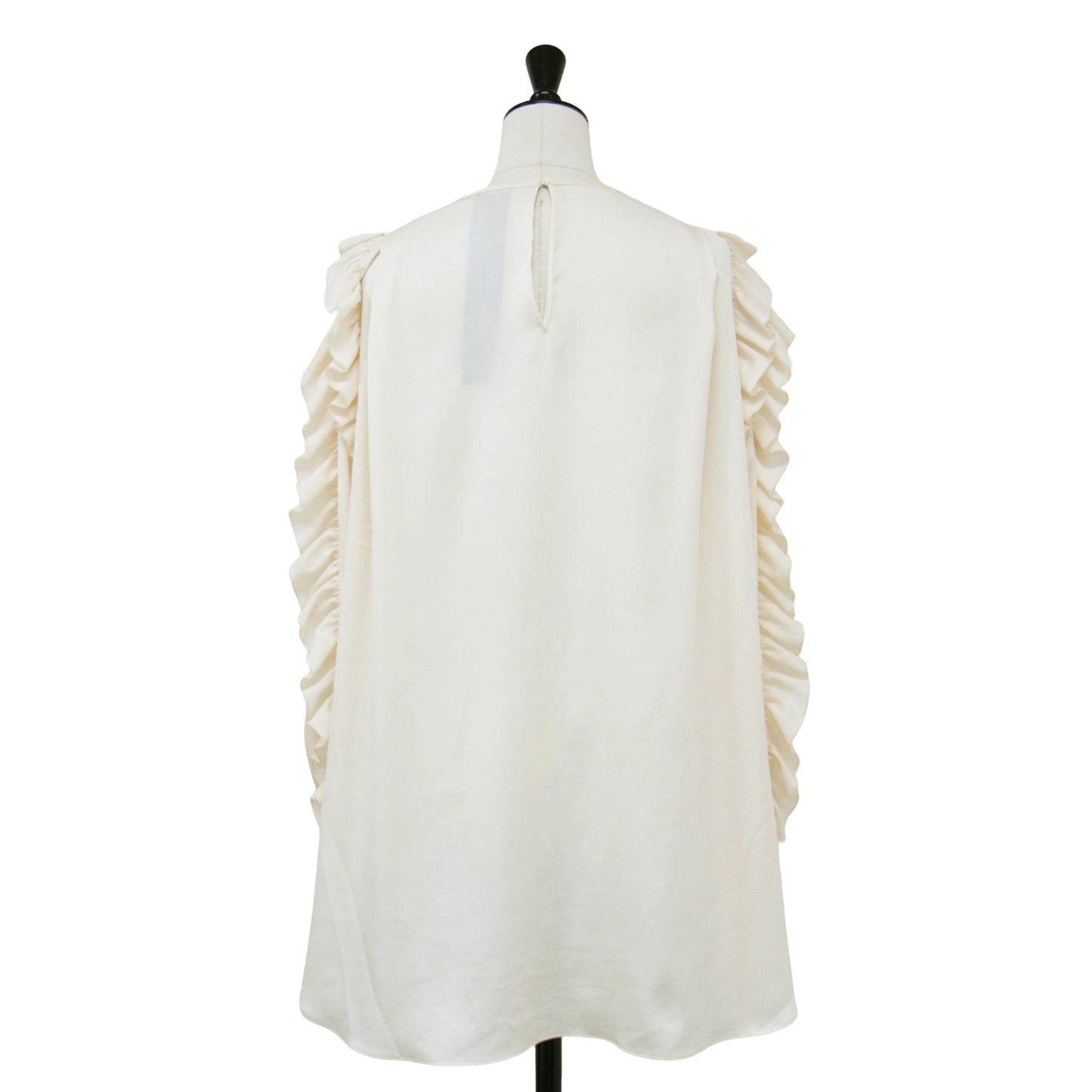 ラッフルスリーブ ブラウス / RUFFLE SLEEVE BLOUSE プルオーバー クルーネック 長袖 フリル