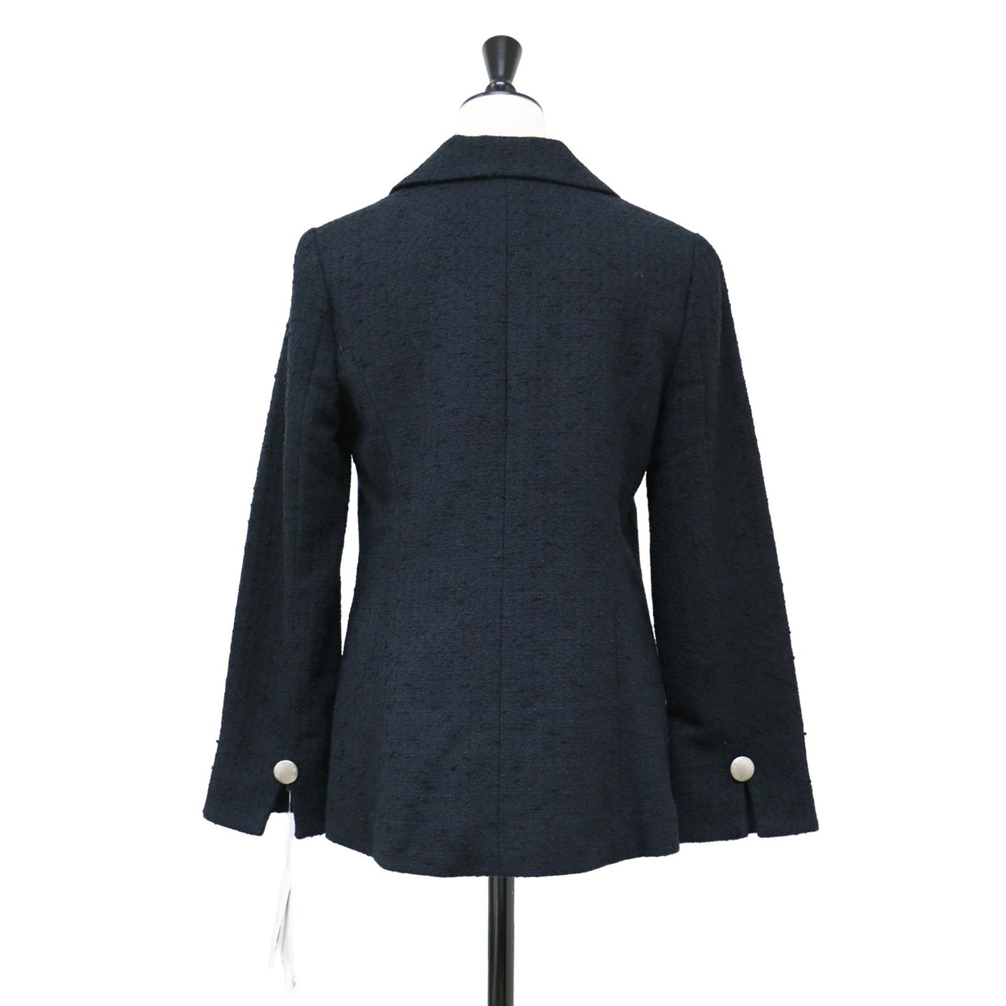 24春夏 コットン サマー ツイ―ド テーラード ジャケット / ミドル丈 シングルブレスト