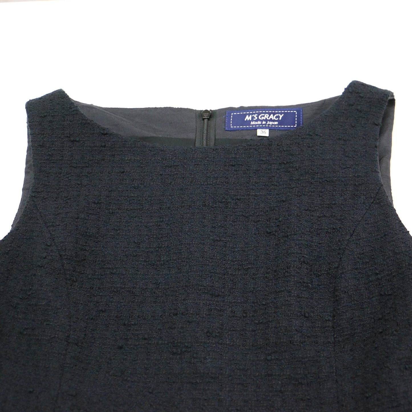 24春夏 サマー ツィ―ド ドレス / ワンピース ミディ丈 ノースリーブ ギャザー ペプラム