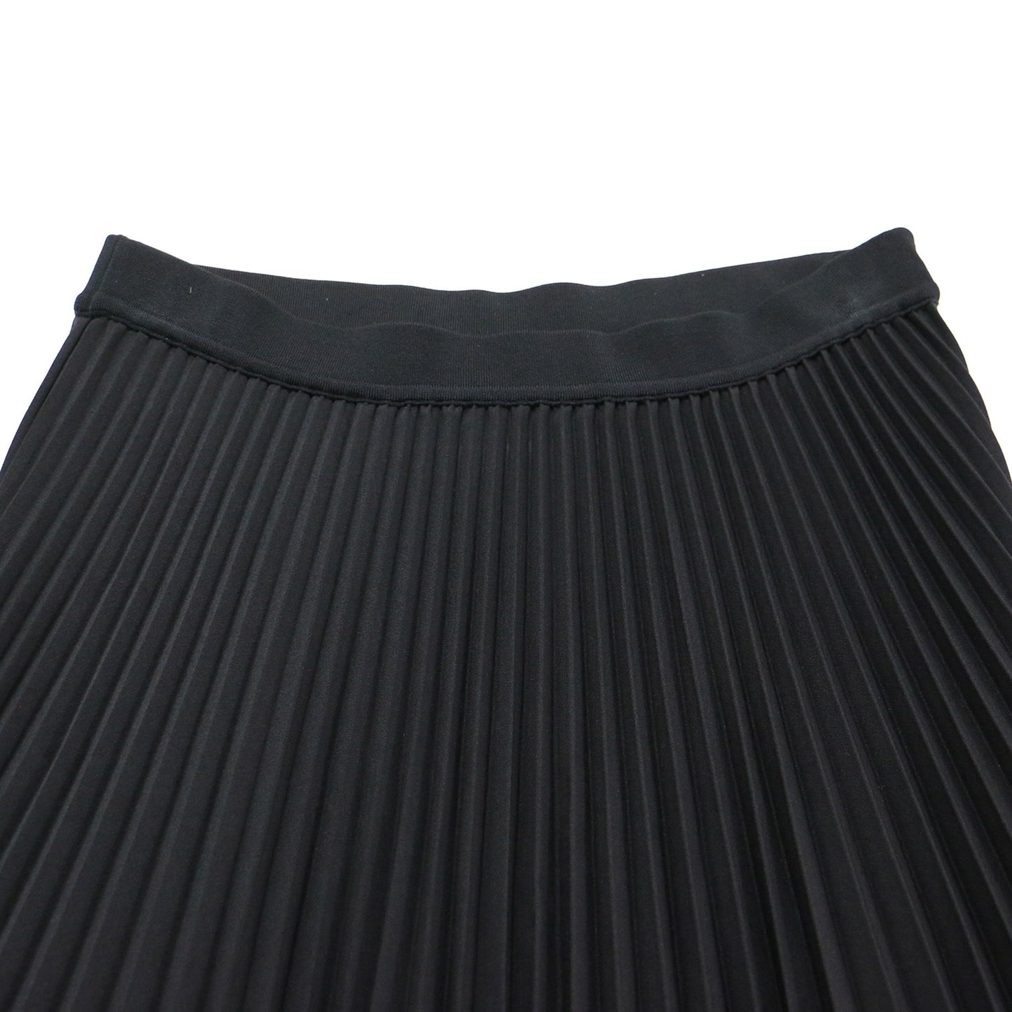 24秋冬 ウール ストレッチ プリーツ スカート / STR WOOL SUIT SUNBURST SK ロング丈 フレア ウエストゴム