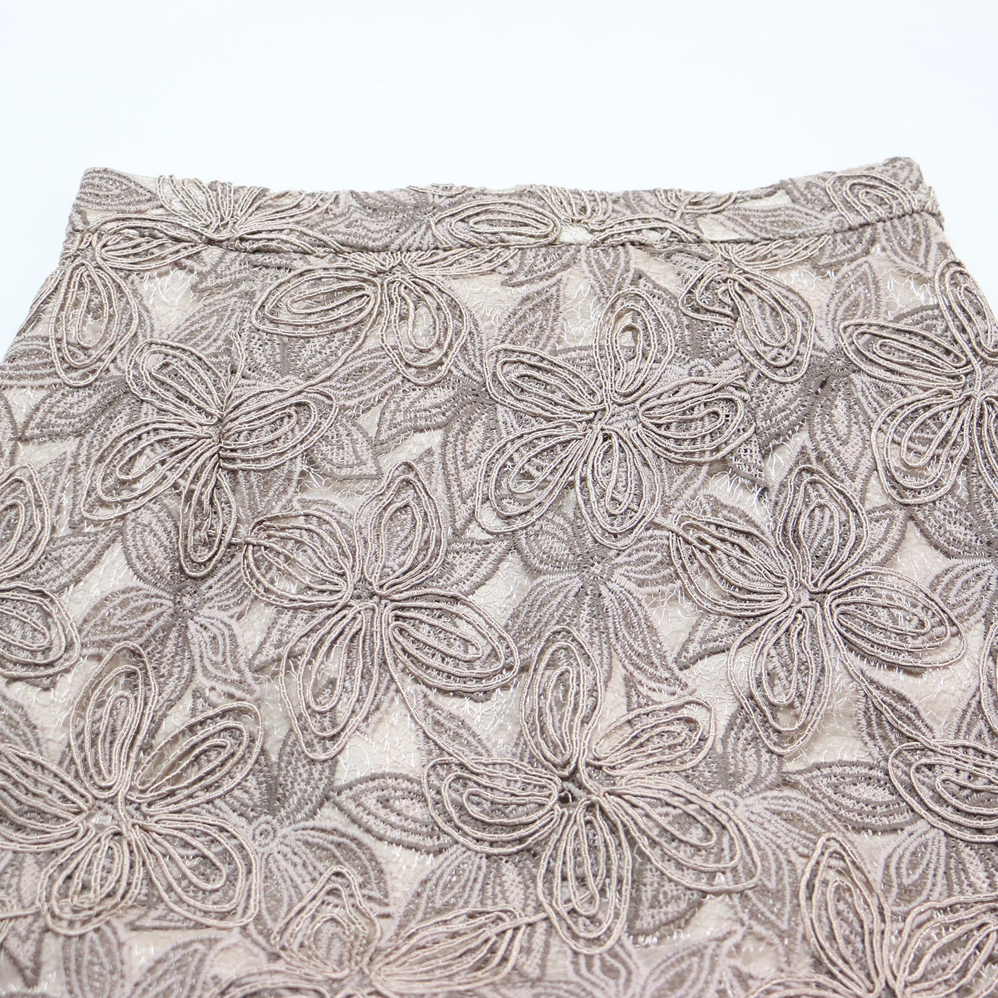 コードレース タイト スカート / ロング丈 Iライン ウエストゴム