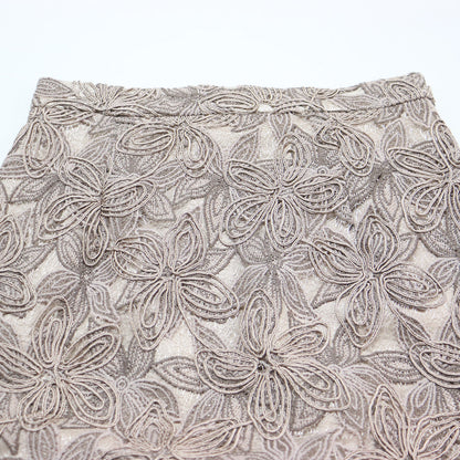 コードレース タイト スカート / ロング丈 Iライン ウエストゴム