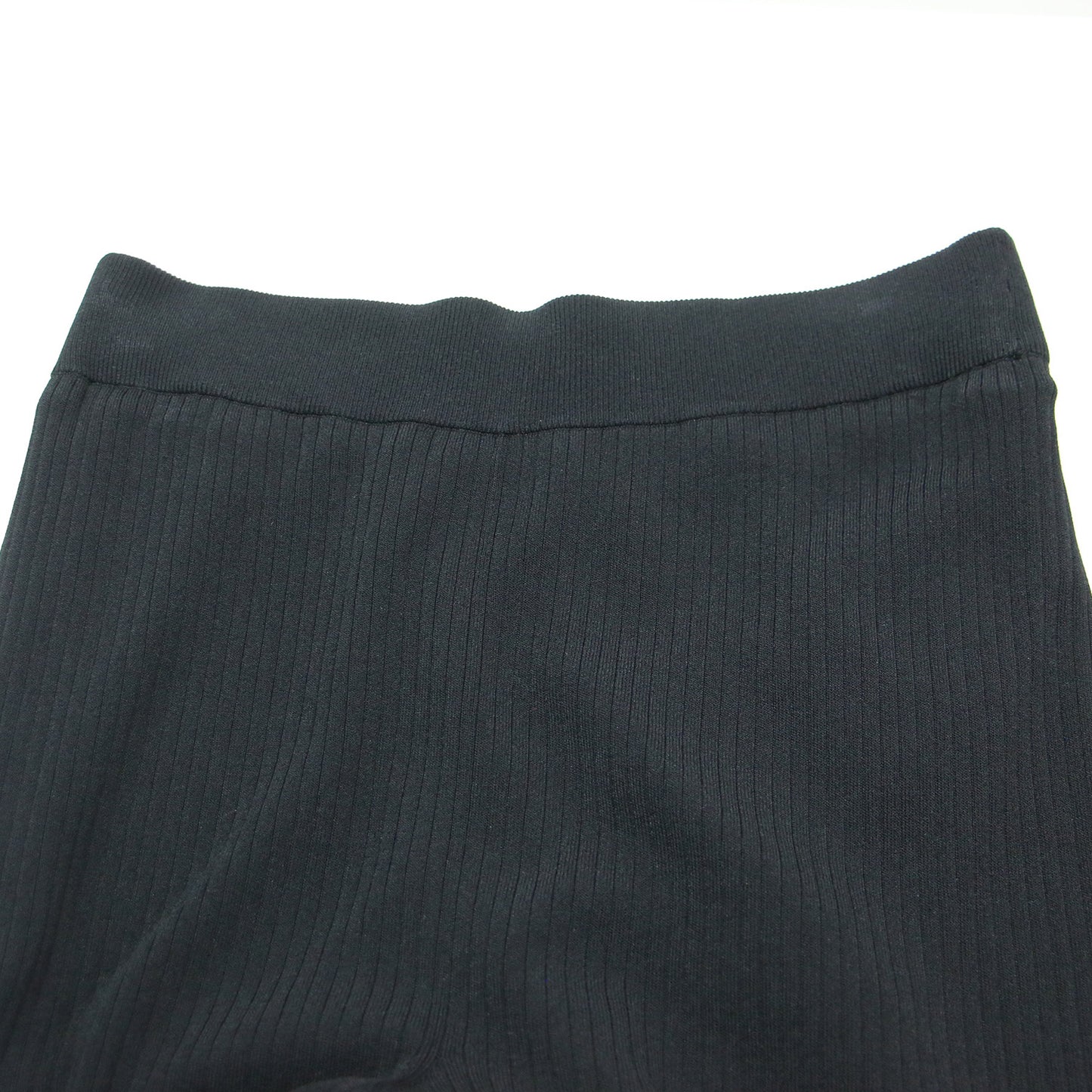 リブ ニット パンツ / ストレート ウエストゴム ドライタッチ