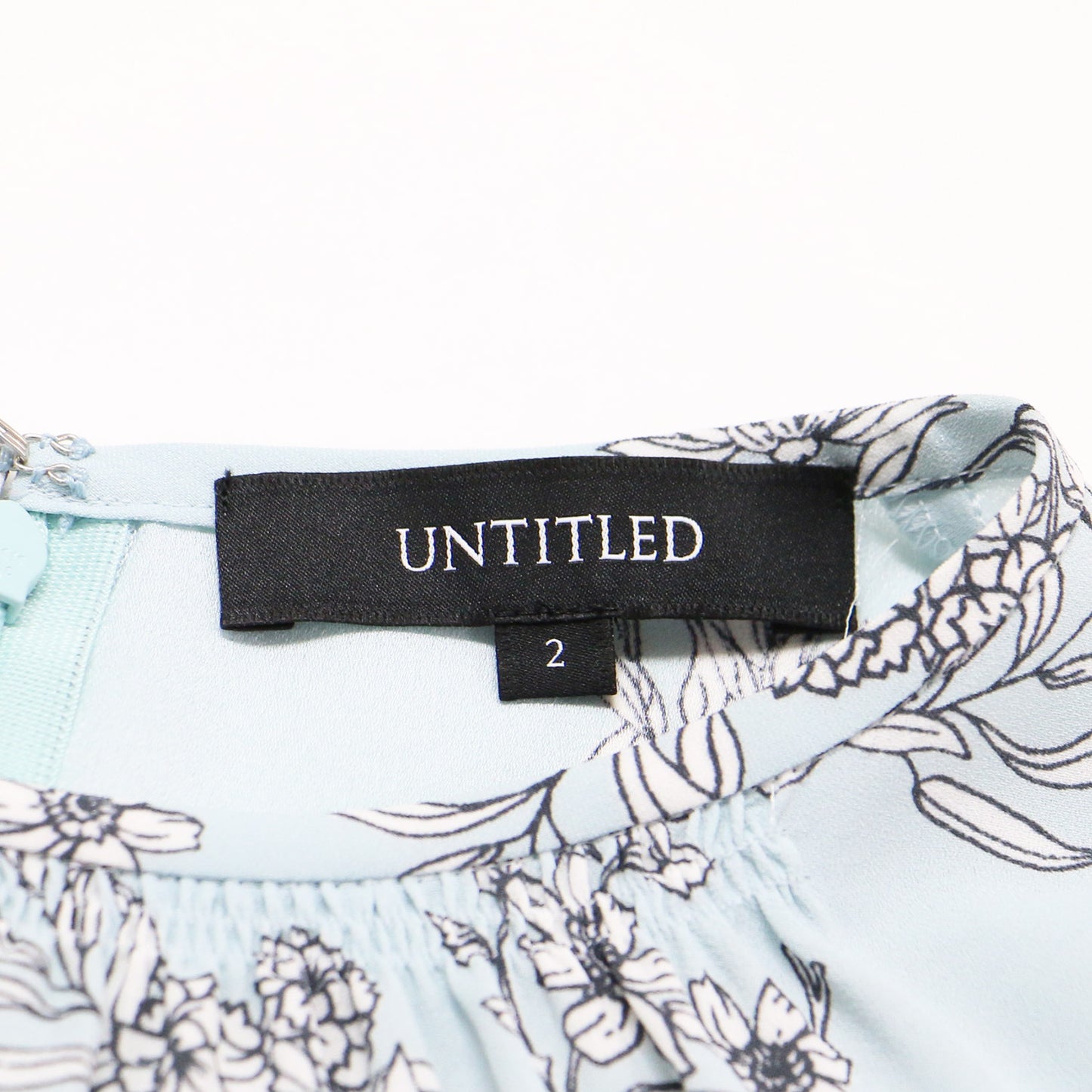 ボタニカル プリント ブラウス / 七分袖 花柄 フラワー 梨地生地 タック シャーリング ウォッシャブル