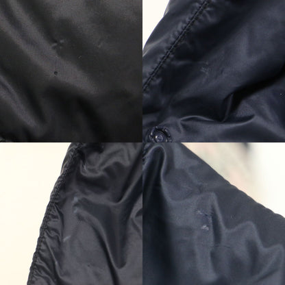 23秋冬 マラデータ ノーカラー ダウン コート / MALADETA2 長袖 チュニック丈 ロゴ ワッペン スナップボタン