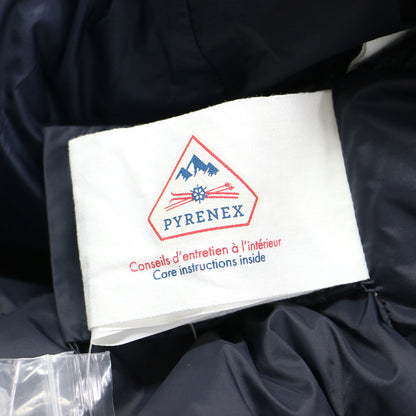 23秋冬 マラデータ ノーカラー ダウン コート / MALADETA2 長袖 チュニック丈 ロゴ ワッペン スナップボタン