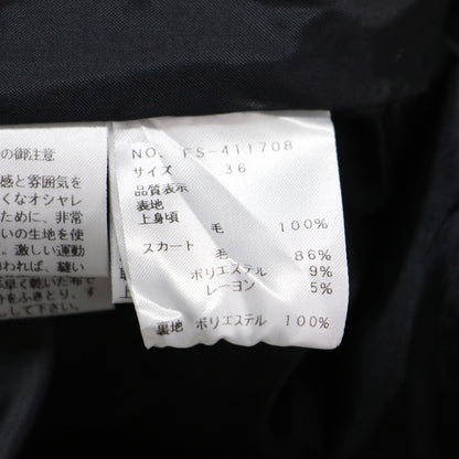 24秋冬 ニット 千鳥柄 コンビワンピース / ドレス 長袖 ハイネック Aライン 膝丈 フレア ウール