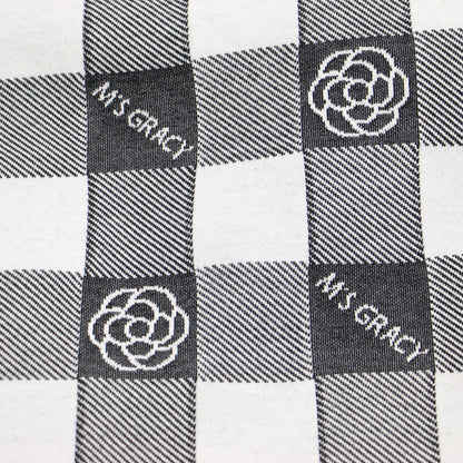 タイトシルエット コンビワンピース / ドレス 長袖 ミディ丈 ハイネック カメリア ブロックチェック