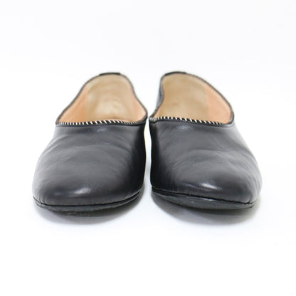 レザー バレエシューズ / PIPER nappa パンプス フラット ラウンドトゥ ステッチ